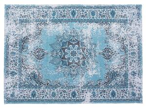 Tappeto tappetino Blu 160 x 230 cm Orientale Distressed Soggiorno Camera da Letto Beliani