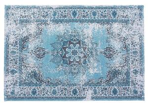 Tappeto tappetino Blu 140 x 200 cm Orientale Distressed Soggiorno Camera da Letto Beliani