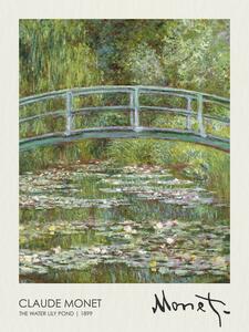 Riproduzione The Water Lily Pond 1899, Claude Monet