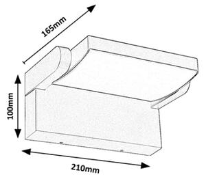 Brilagi - Applique a LED da esterno ANKLE LED/18W/230V 3000K IP65