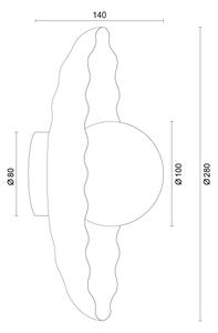 Argon 8934 - Lampada da parete BOLL 1xG9/6W/230V bianca