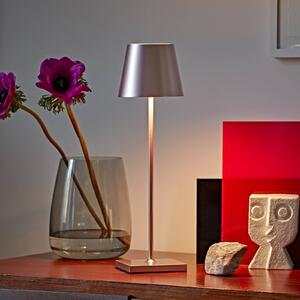 Sigor Nuindie Lampada da tavolo ricaricabile a LED, USB-C, oro rosa, IP54, dimmerabile