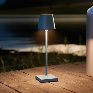 Sigor Lampada da tavolo Nuindie pocket LED ricaricabile, blu, IP54, dimmerabile