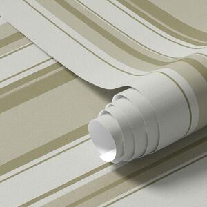 Carta da parati Sfondo crema con strisce grigio-beige di diversa, Parati geometrica classici, Parati geometrica a righe classici, a00521 : Uwalls.it