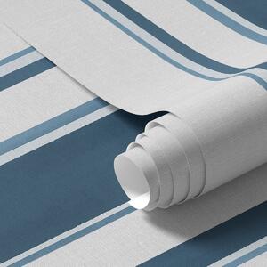 Carta da parati Strisce verticali blu e turchesi su sfondo chiaro, Parati geometrica classici, Parati geometrica a righe classici, a00528 : Uwalls.it