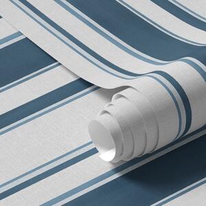 Carta da parati Combinazione di strisce turchesi su sfondo bianco, Parati geometrica classici, Parati geometrica a righe classici, a00527 : Uwalls.it