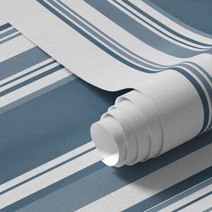 Carta da parati Strisce blu con spazi bianchi, Parati geometrica classici, Parati geometrica a righe classici, a00525 : Uwalls.it
