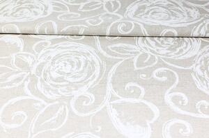 Runner Peonie bianche 50x150 cm Made in Italy