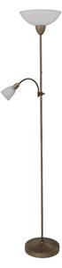 Rabalux 4019 - Lampada da terra PEARL CLASSIC 1xE27/60W+1xE14/40W
