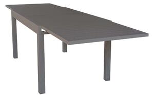 JERRI - set tavolo da giardino in alluminio con 6 sedie 135/270x90