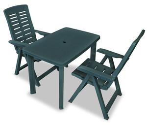 Set da Bistrot 3 pz in Plastica Verde