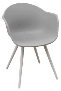 JERRI - set tavolo da giardino in alluminio con 4 sedie 90/180x90
