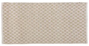 Tappeto in juta e lana beige 80 x 150 cm intrecciato a mano con motivo piccolo Boho ingresso camera da letto Beliani
