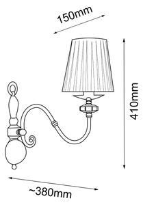 Amplex 8395 - Lampada da parete LILOSA 1xE14/10W/230V