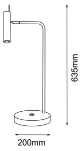 Amplex 8909 - Lampada da tavolo AMOS 1xGU10/15W/230V nero