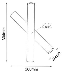 Shilo 2243 - Faretto YABU 1xGU10-MR11/15W/230V nero