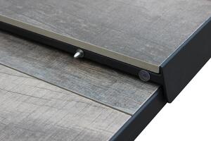 GRES - tavolo da giardino allungabile in alluminio e gres cm 200/260x100
