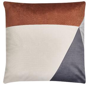 Set di 2 cuscini multicolore motivo geometrico con cerniera 45 x 45 cm soggiorno camera da letto Beliani