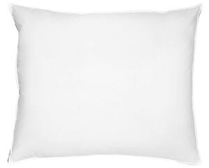 Cuscino da letto guanciale Cotone Bianco Piumino D'anatra e Piume 50 x 60 cm Alto Medio Morbido Beliani