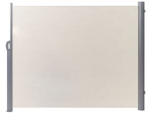 Tenda Laterale da Sole Estraibile Per Giardino Rettangolare 160 x 300 cm Beige Beliani
