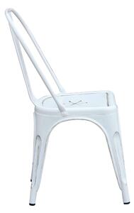 AGATHA - set di 2 sedie in metallo bianco antico