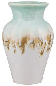 Vaso Decorativo per Fiori 25 cm Multicolore in Ceramica design moderno Beliani