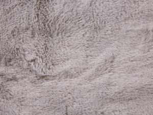 Coperta plaid in tessuto di Poliestere Grigio 150 x 200 cm Soggiorno Soffice Decorazione Design Moderno Beliani