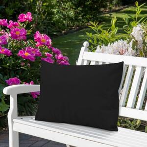 Cuscino da giardino impermeabile 50x70 cm nero