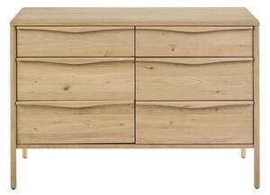 Mobile da bagno in legno massiccio di quercia L120 cm MARIN