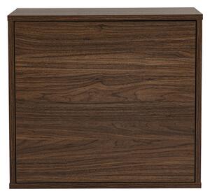 Contenitore da parete finitura legno scuro noce L55 cm FLEXO