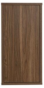 Contenitore da parete finitura legno scuro noce L30 cm FLEXO