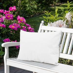 Cuscino da giardino impermeabile 50x70 cm bianco