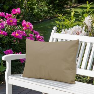 Cuscino da giardino impermeabile 50x70 cm beige scuro