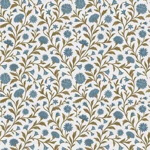 Carta da parati Fiordalisi e germogli su sfondo bianco, Parati fiori e piante classici, a00588v1 : Uwalls.it