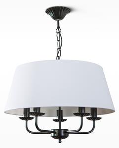 Lampadario a sospensione con catena VIOLA 5xE14/40W/230V bianco