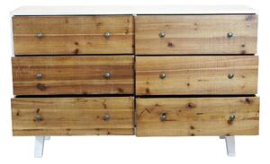 MATRIX - cassettiera in legno con sei cassetti