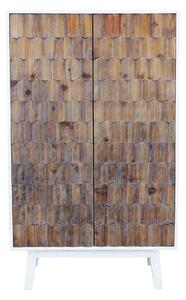 MATRIX - armadio a due ante con decoro in legno