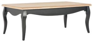 280003 Coffee Table Black and Brown 110x60x40 cm Solid Pine Wood