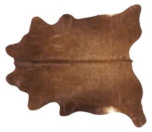 Tappeto in vera pelle di mucca marrone dorato 2-3 m² rustico brasiliano Beliani