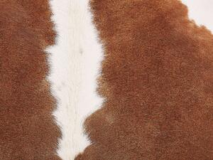 Tappeto in vera pelle di mucca marrone e bianco 2-3 m² rustico brasiliano Beliani