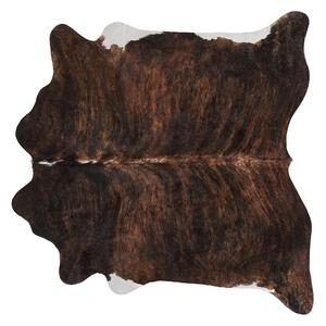 Tappeto in vera pelle di mucca marrone scuro 2-3 m² rustico brasiliano Beliani