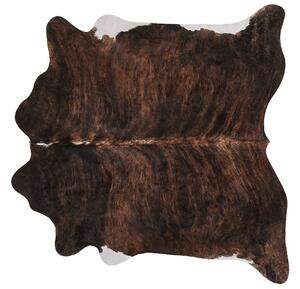 Tappeto in vera pelle di mucca marrone scuro 3-4 m² rustico brasiliano Beliani