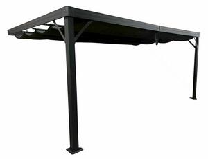 Garden Point pergola da terrazzo a parete Alicante 3x5 antracite