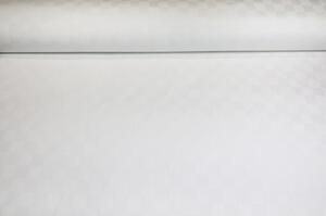 Tessuto cotone al metro - Dadi bianchi, h. 140 cm