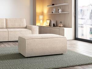 Pouf in Tessuto bouclette Beige - AMELIA
