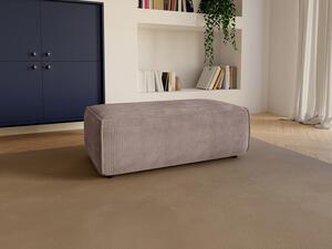Pouf in Velluto a coste Malva - AMELIA