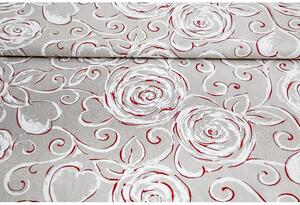 Runner Peonie rosse 50x150 cm Made in Italy