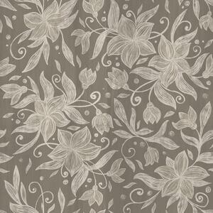 Carta da parati Fiori lineari leggeri, volute decorative, Parati fiori e piante classici, a00630v1 : Uwalls.it