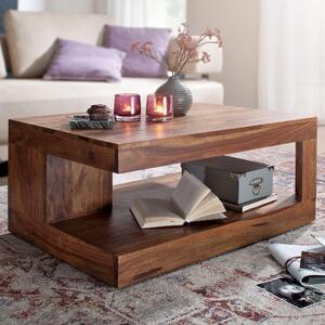 Tavolino in legno massiccio di sheesham 90 x 60 x 40 cm | Wohnling