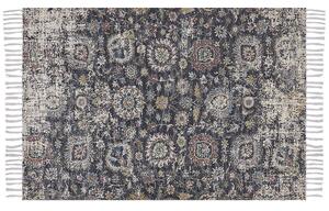 Tappeto orientale soggiorno rettangolare floreale 140 x 200 cm Multicolore Beliani
